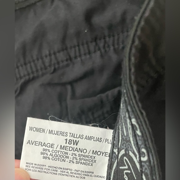 Gloria Vanderbilt Plus sz 18 Black Straight Leg Pants - Picture 5 of 5